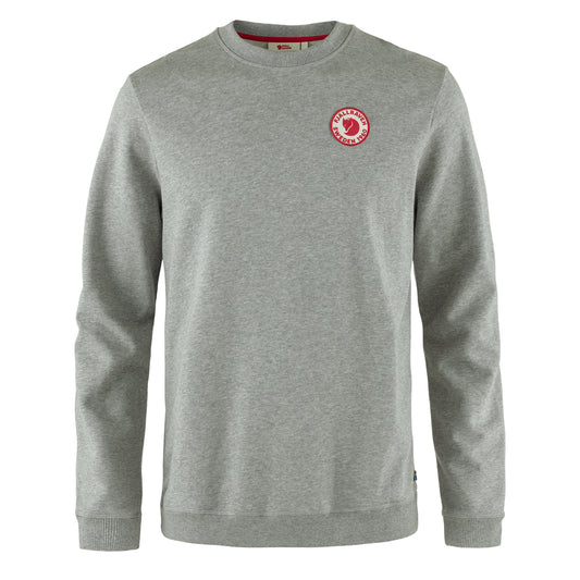Fjallraven 1960 Logo Badge Sweater Grey Melange - The Sporting Lodge