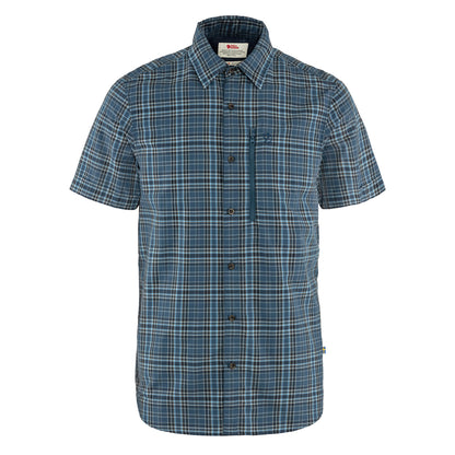 Fjallraven Abikso Hike Shirt SS Indigo Blue / Dark Navy - The Sporting Lodge