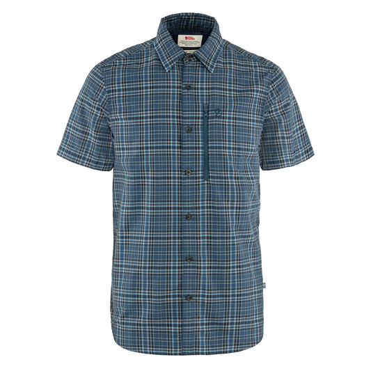 Fjallraven Abikso Hike Shirt SS Indigo Blue / Dark Navy - The Sporting Lodge