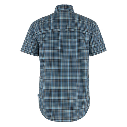 Fjallraven Abikso Hike Shirt SS Indigo Blue / Dark Navy - The Sporting Lodge