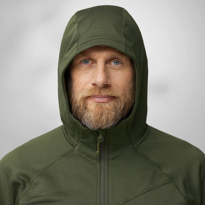 Fjallraven Abisko Grid Fleece Hoodie Black