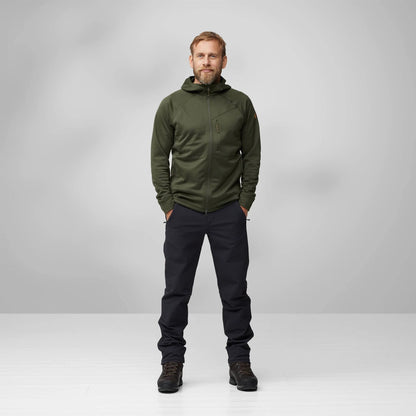 Fjallraven Abisko Grid Fleece Hoodie Black