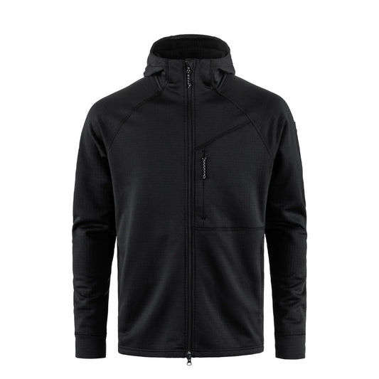 Fjallraven Abisko Grid Fleece Hoodie Black