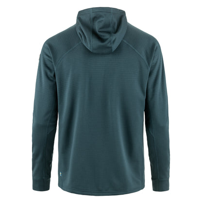 Fjallraven Abisko Grid Fleece Hoodie Mountain Blue - The Sporting Lodge