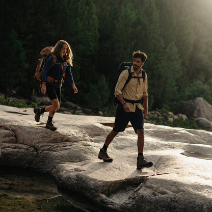 Fjallraven Abisko Hike Shirt LS Classic Dark Navy / Chalk White