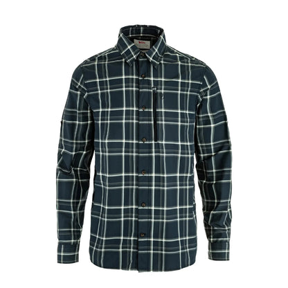 Fjallraven Abisko Hike Shirt LS Classic Dark Navy / Chalk White