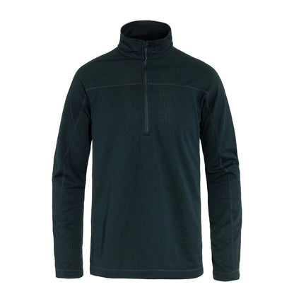 Fjallraven Abisko Lite Fleece Half Zip Dark Navy - The Sporting Lodge