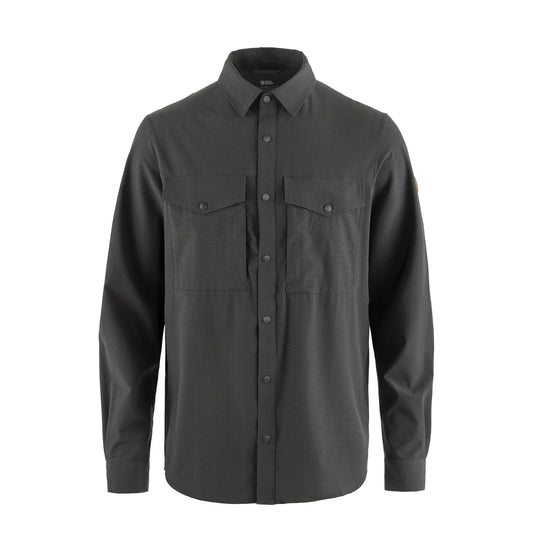 Fjallraven Abisko Trekking Shirt Dark Grey - The Sporting Lodge