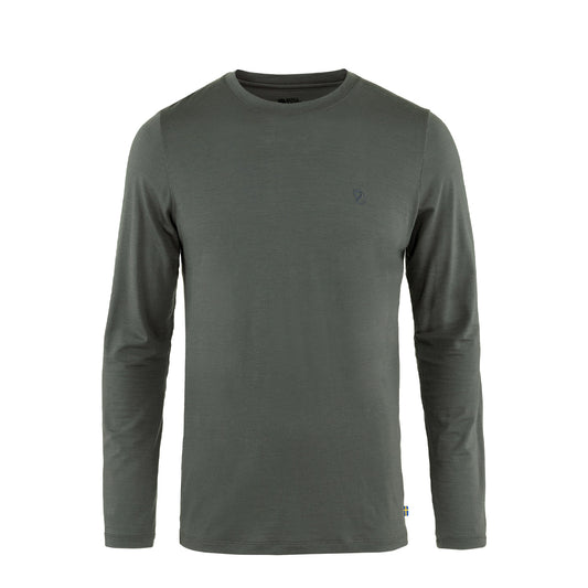 Fjallraven Abisko Wool LS T-Shirt Basalt