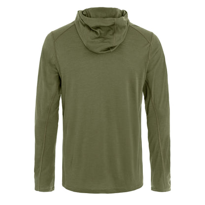Fjallraven Abisko Wool Sun-hoodie Laurel Green - The Sporting Lodge