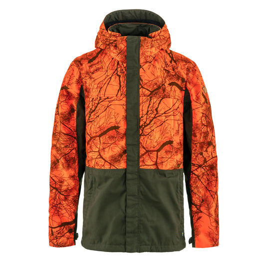 Fjallraven Drev Hybrid Jacket Deep Forest / Orange Multi Camo - The Sporting Lodge