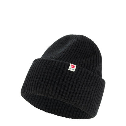 Fjallraven  Heavy Beanie Black - The Sporting Lodge