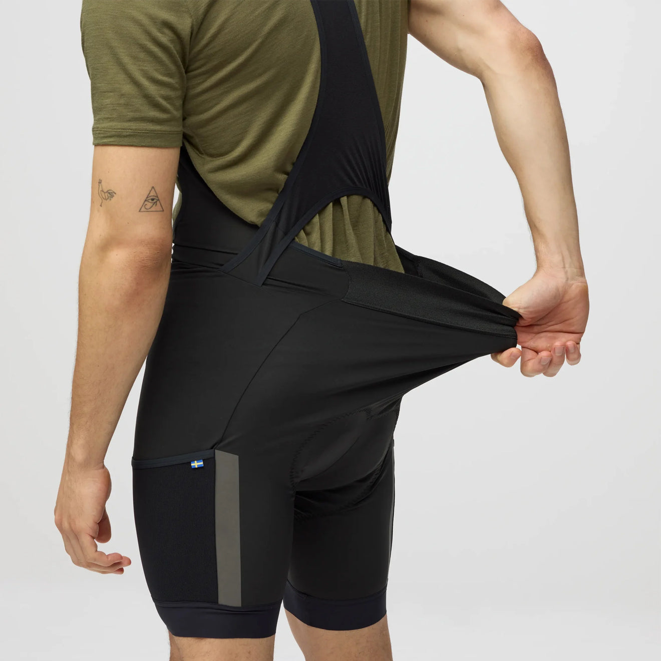 Fjallraven Hoja Bib Shorts Classic Black