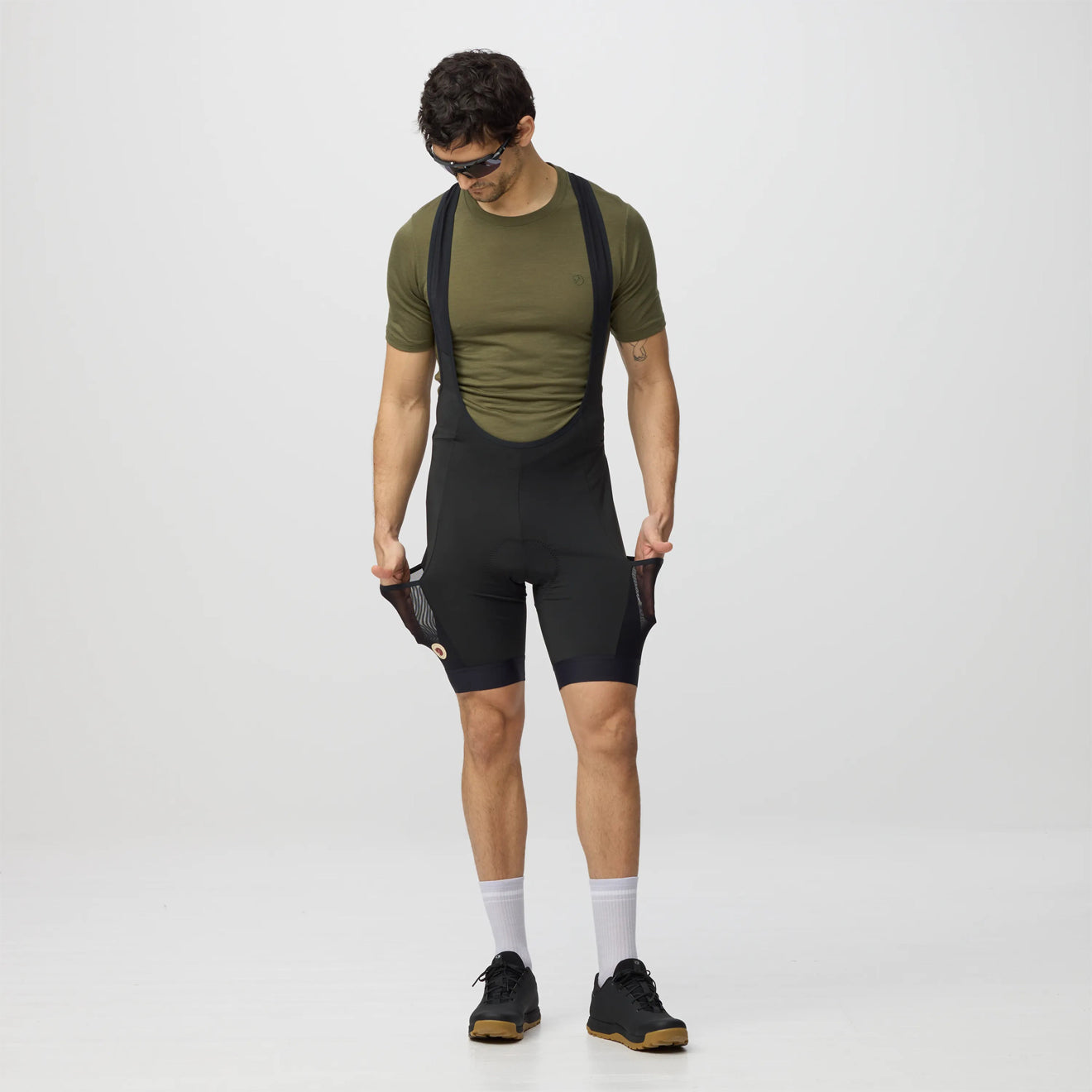 Fjallraven Hoja Bib Shorts Classic Black