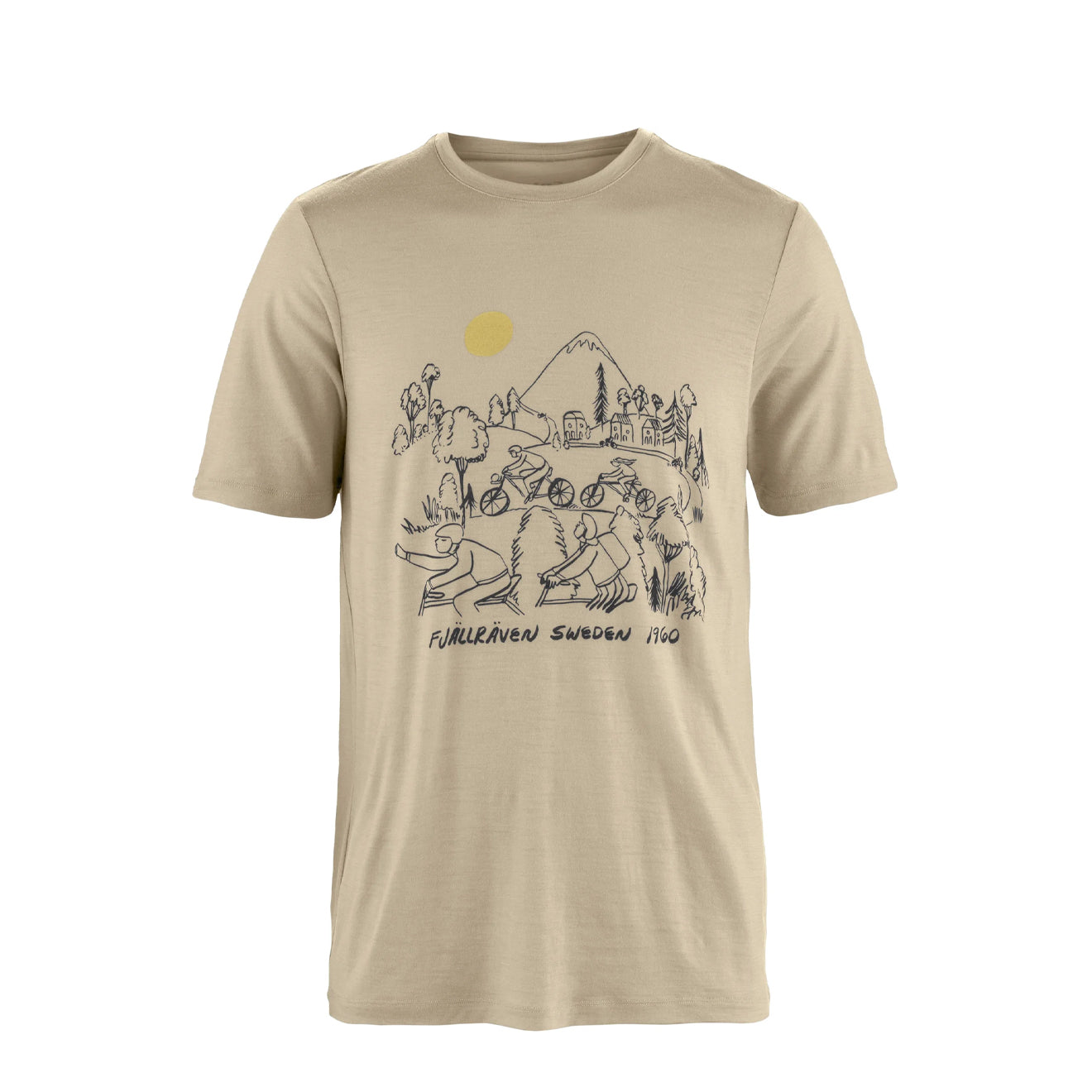 Fjallraven Hoja Lugnt Wool T-shirt Classic Fossil