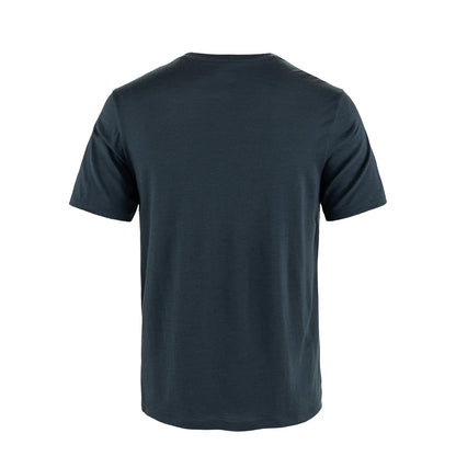 Fjallraven Hoja Wool T-shirt Dark Navy - The Sporting Lodge
