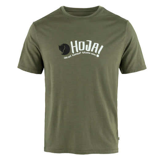 Fjallraven Hoja Wool T-shirt Laurel Green