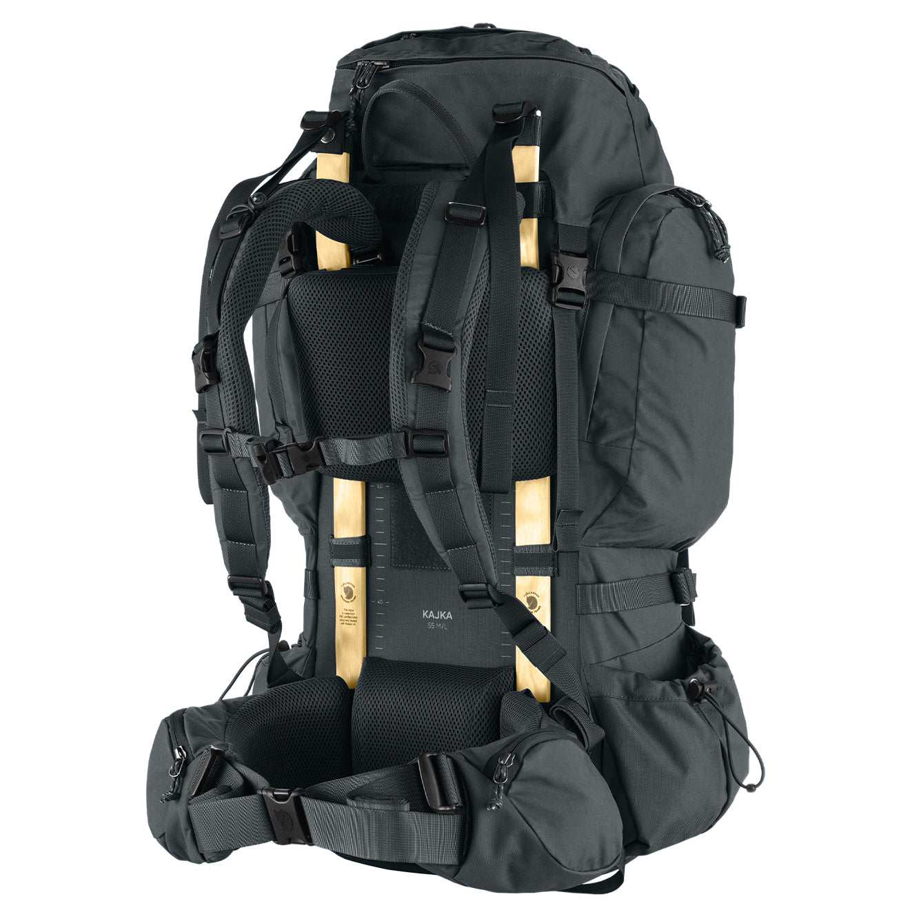 Fjallraven Kajka 65L M/L Backpack Coal Black - The Sporting Lodge