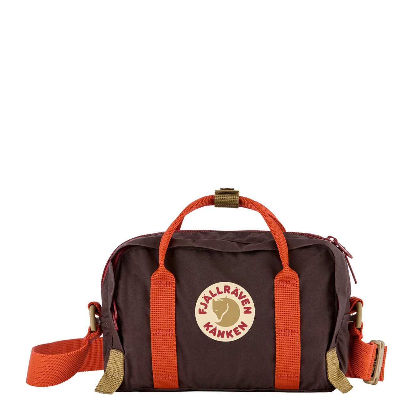 Fjallraven Kanken Koncept Crossbody Black Oak / Rowan Red
