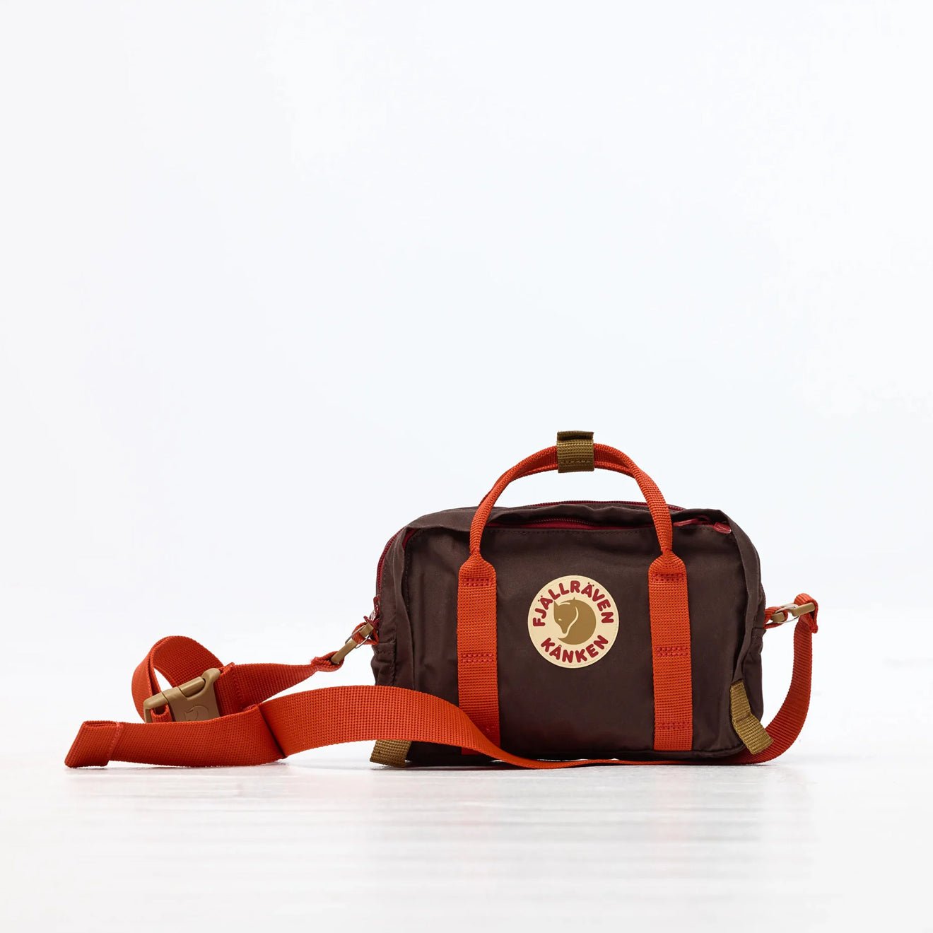 Fjallraven Kanken Koncept Crossbody Black Oak / Rowan Red