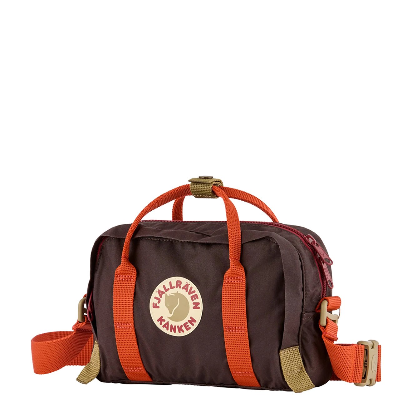 Fjallraven Kanken Koncept Crossbody Black Oak / Rowan Red