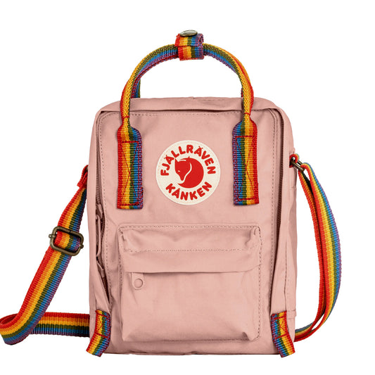Fjallraven Kanken Rainbow Sling Chalk Rose / Rainbow