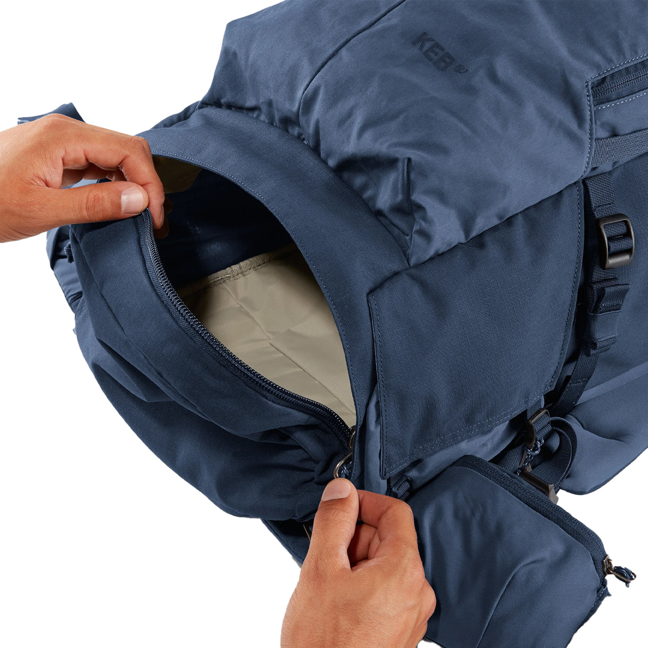 Fjallraven Keb 52 Storm / Dark Navy - The Sporting Lodge