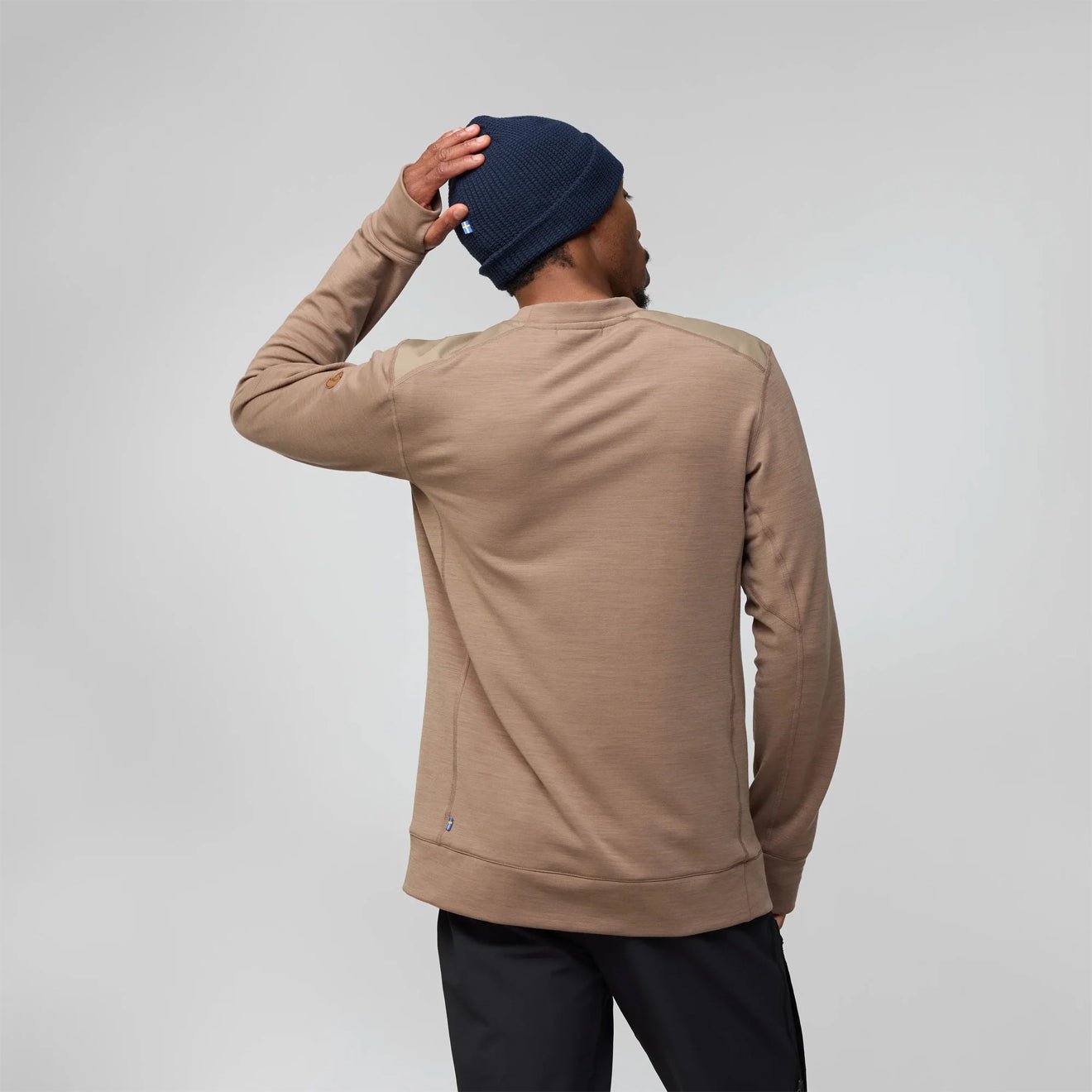 Fjallraven Keb Fleece Crew Neck Classic Suede Brown - The Sporting Lodge