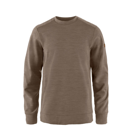 Fjallraven Keb Fleece Crew Neck Classic Suede Brown - The Sporting Lodge