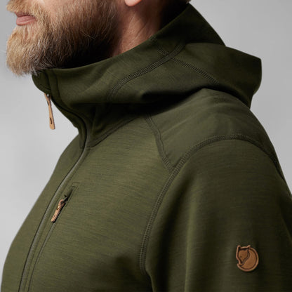 Fjallraven Keb Fleece Hoodie Classic Deep Forest - The Sporting Lodge