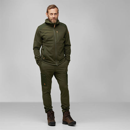 Fjallraven Keb Fleece Hoodie Classic Deep Forest - The Sporting Lodge