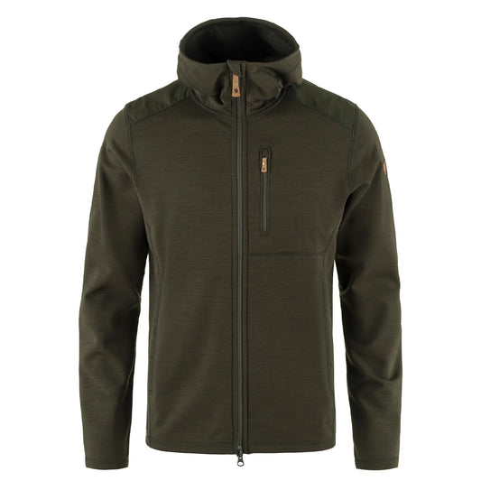 Fjallraven Keb Fleece Hoodie Classic Deep Forest - The Sporting Lodge