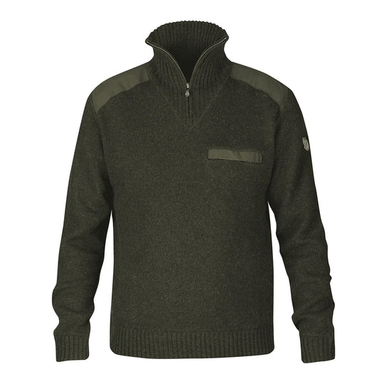 Fjallraven Koster Sweater Dark Olive - The Sporting Lodge