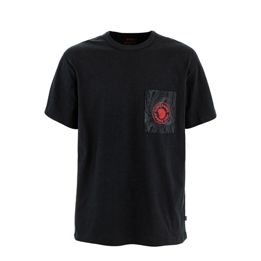 Fjallraven Logo Pocket T-Shirt Black