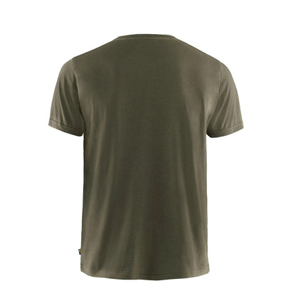 Fjallraven Logo T-Shirt Dark Olive - The Sporting Lodge