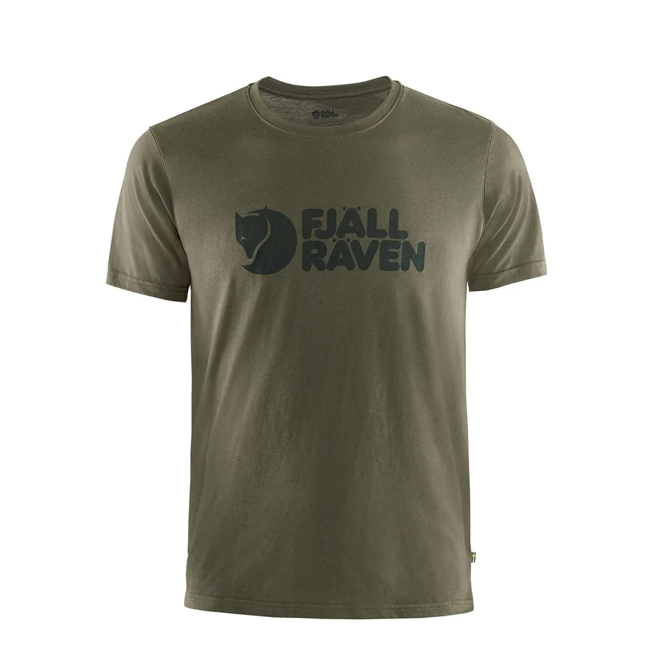 Fjallraven Logo T-Shirt Dark Olive - The Sporting Lodge
