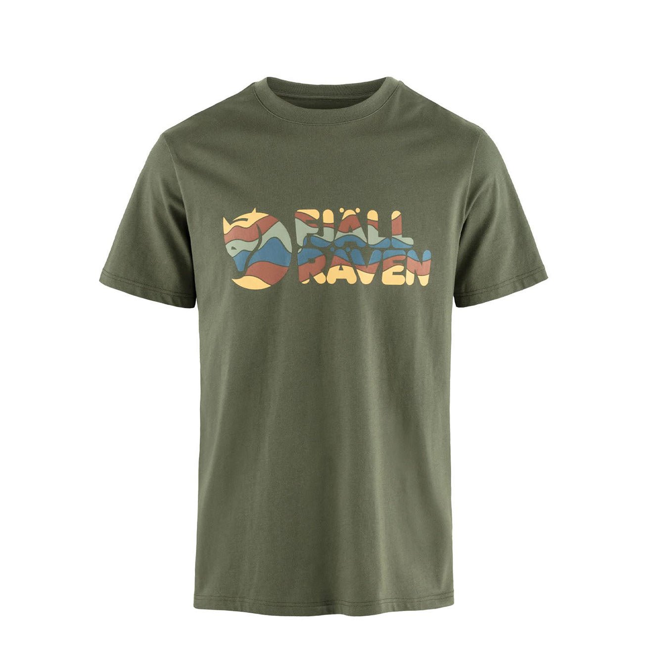 Fjallraven Multicolor Logo T-shirt Laurel Green