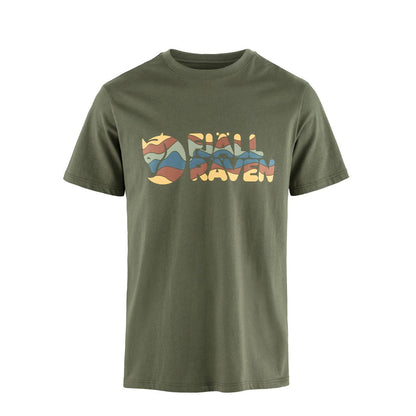 Fjallraven Multicolor Logo T-shirt Laurel Green