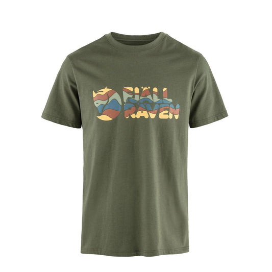 Fjallraven Multicolor Logo T-shirt Laurel Green
