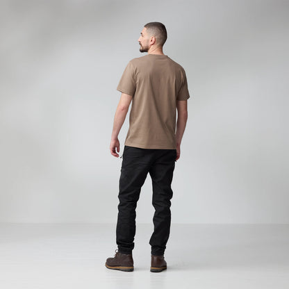 Fjallraven Multicolor Logo T-shirt Suede Brown