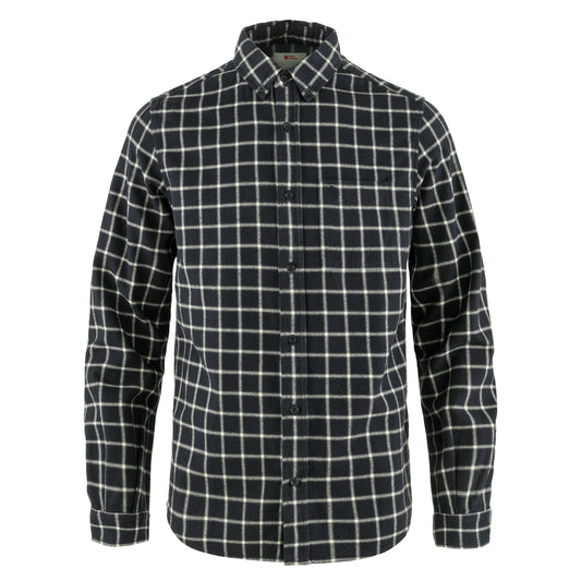 Fjallraven Ovik Flannel Shirt Dark Navy / Chalk White - The Sporting Lodge