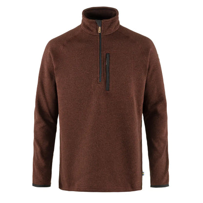 Fjallraven Ovik Fleece Half Zip Autumn Leaf - The Sporting Lodge