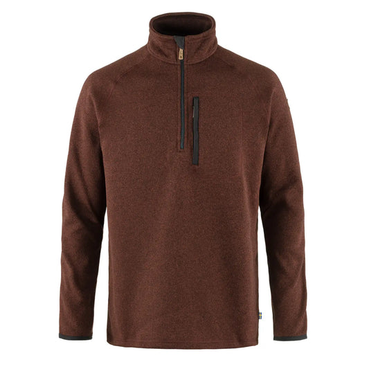 Fjallraven Ovik Fleece Half Zip Autumn Leaf - The Sporting Lodge