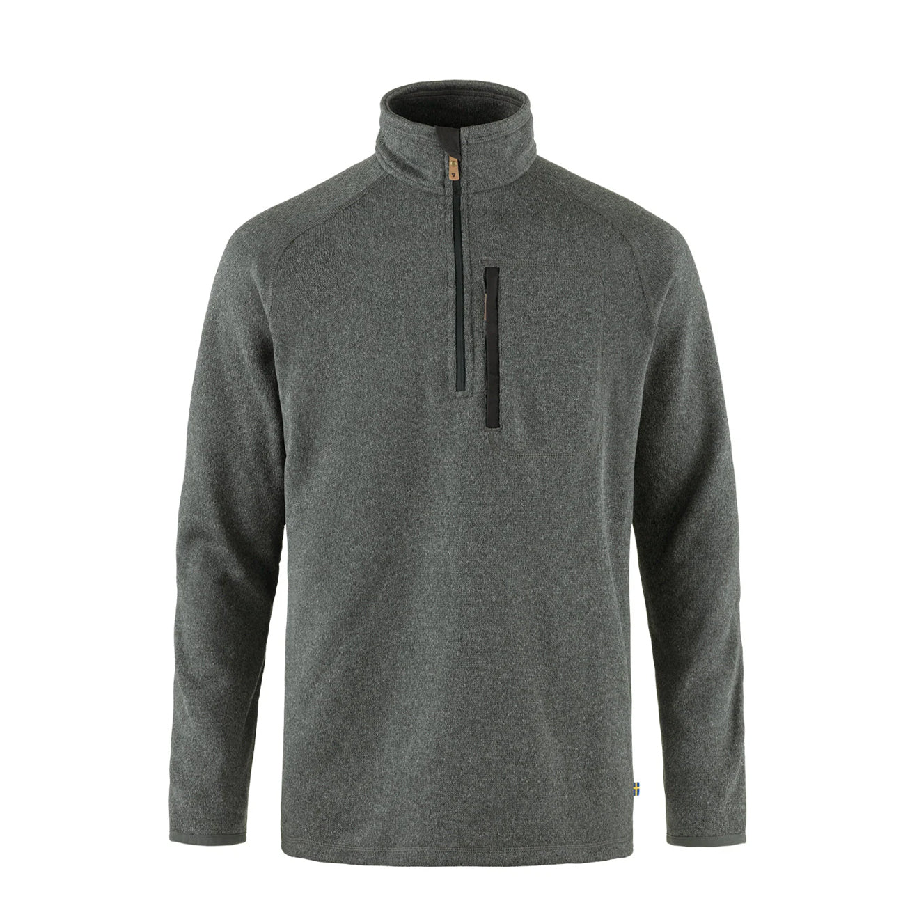 Fjallraven Ovik Fleece Half Zip Dark Grey - The Sporting Lodge
