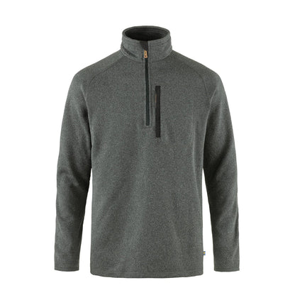 Fjallraven Ovik Fleece Half Zip Dark Grey - The Sporting Lodge