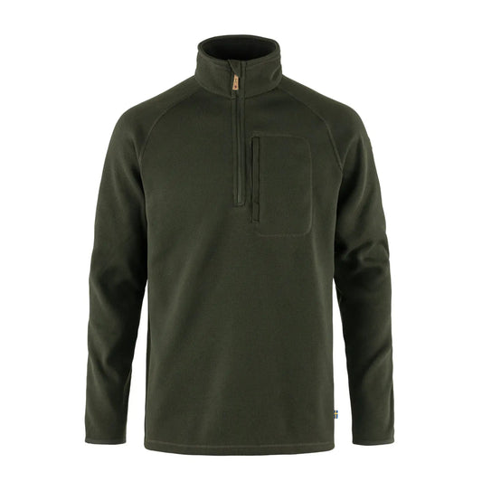 Fjallraven Ovik Fleece Half Zip Deep Forest - The Sporting Lodge