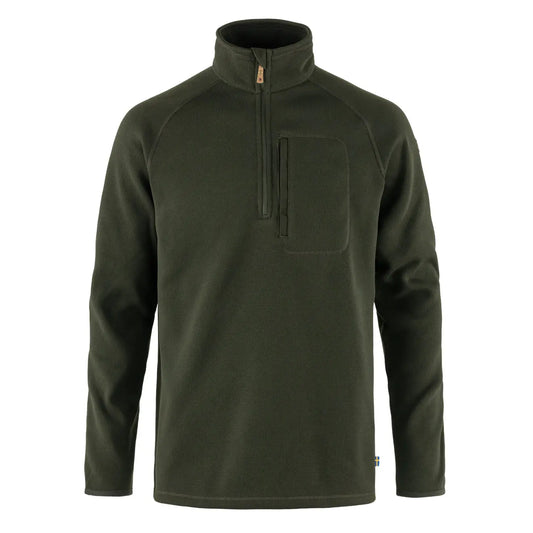 Fjallraven Ovik Fleece Half Zip Deep Forest - The Sporting Lodge