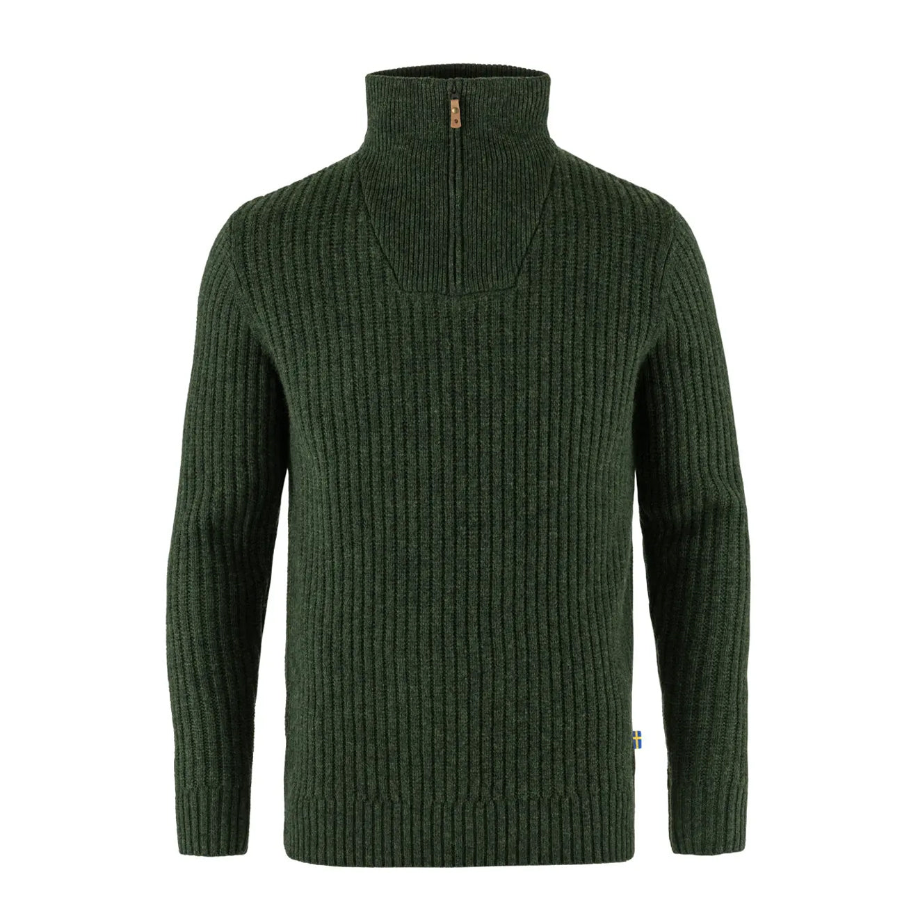 Fjallraven Ovik Half Zip Knit Deep Forest - The Sporting Lodge