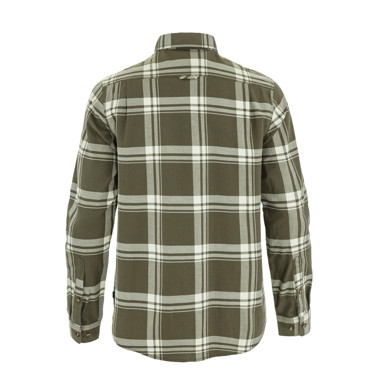 Fjallraven Ovik Lite Flannel Shirt Laurel Green / Chalk White - The Sporting Lodge