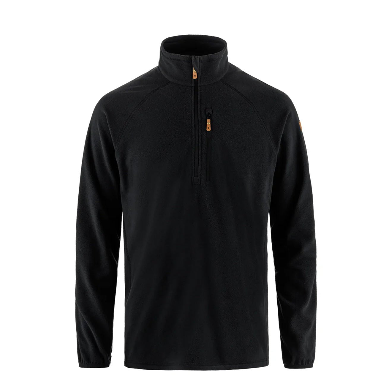 Fjallraven Ovik Lite Fleece Half Zip Black - The Sporting Lodge